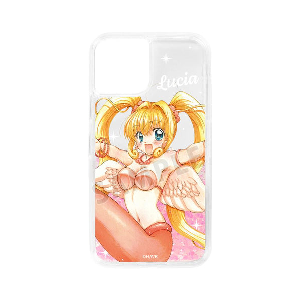 『ぴちぴちピッチ』花森ぴんく先生 描き下ろし るちあ 羽を纏ったマーメイドver. グリッターiPhoneケース