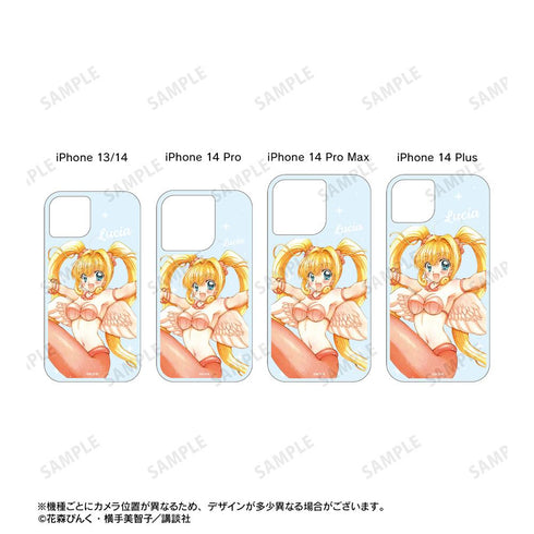 『ぴちぴちピッチ』花森ぴんく先生 描き下ろし るちあ 羽を纏ったマーメイドver. グリッターiPhoneケース