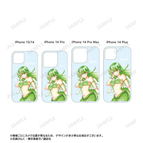 『ぴちぴちピッチ』花森ぴんく先生 描き下ろし リナ 羽を纏ったマーメイドver. グリッターiPhoneケース