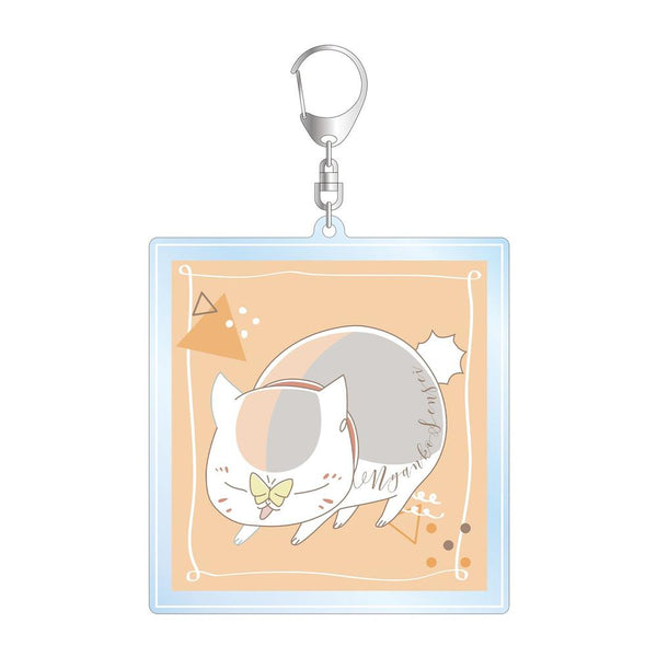 "Natsume's Book of Friends" Nyanko-sensei lette-graph Series 2 BIG Acrylic Keychain - Apricot