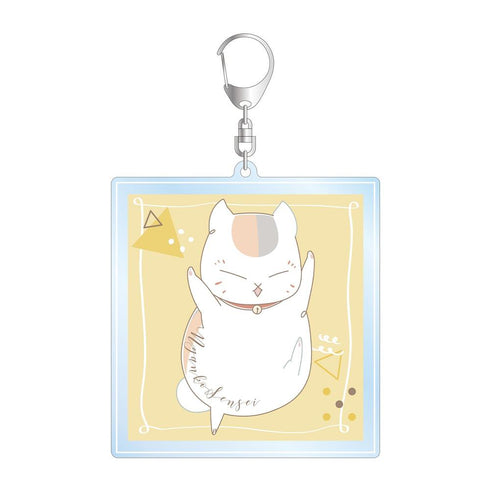 "Natsume's Book of Friends" Nyanko-sensei lette-graph Series 2 BIG Acrylic Keychain - Light Yellow