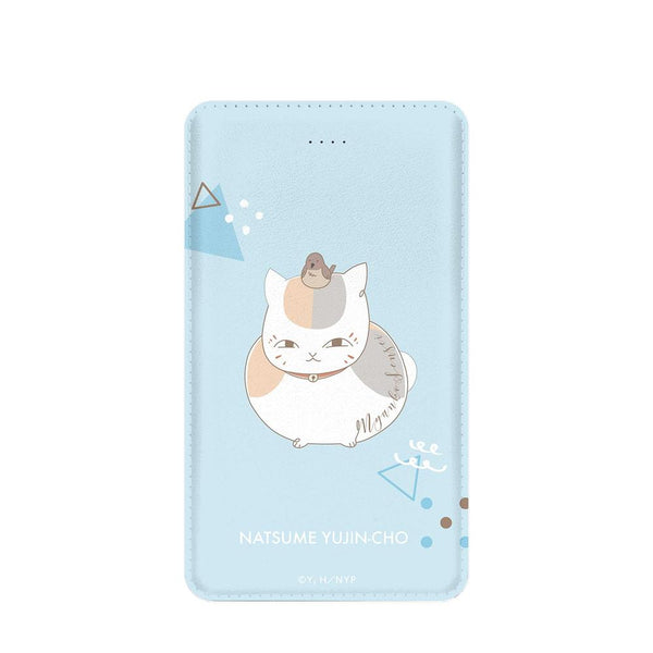 "Natsume's Book of Friends" Nyanko-sensei lette-graph Series 2 Mobile Battery - Sky Blue