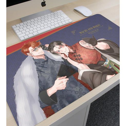 『くちづけは嘘の味』サガミワカ先生 描き下ろし 和智大介&槙尾ひじり マフィアver. マルチデスクマット