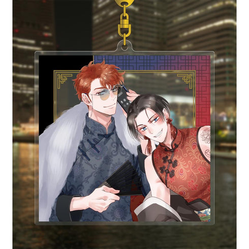 『くちづけは嘘の味』サガミワカ先生 描き下ろし 和智大介&槙尾ひじり マフィアver. BIGアクリルキーホルダー