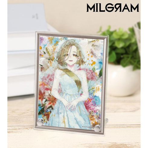 MILGRAM" Mahir grunge CANVAS A6 acrylic panel