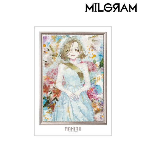 MILGRAM" Mahir grunge CANVAS A3 matted poster