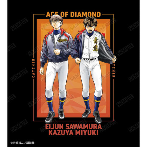 『原作ダイヤのA actII』寺嶋裕二先生 描き下ろし 沢村栄純&御幸一也 敢闘精神ver. バックプリントTシャツメンズ