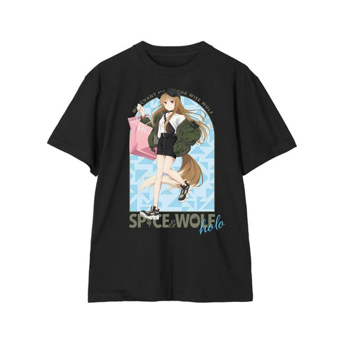 『狼と香辛料 MERCHANT MEETS THE WISE WOLF』描き下ろし ホロ カジュアルファッションでお買い物ver. Tシャツメンズ