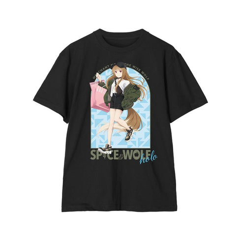『狼と香辛料 MERCHANT MEETS THE WISE WOLF』描き下ろし ホロ カジュアルファッションでお買い物ver. Tシャツレディース【202603再販】