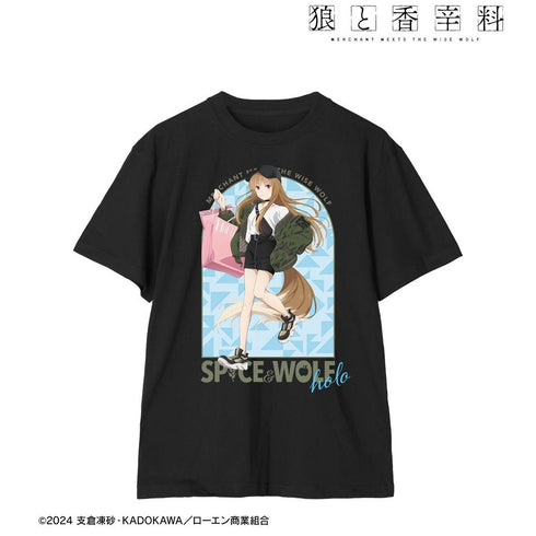 『狼と香辛料 MERCHANT MEETS THE WISE WOLF』描き下ろし ホロ カジュアルファッションでお買い物ver. Tシャツレディース【202603再販】