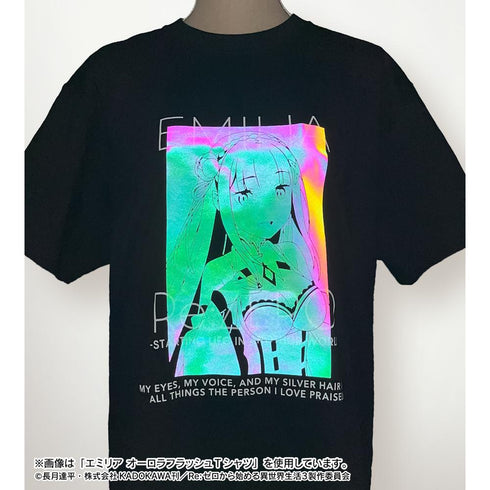 『Re:ゼロから始める異世界生活』レム オーロラフラッシュTシャツメンズ