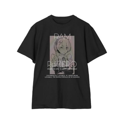 『Re:ゼロから始める異世界生活』ラム オーロラフラッシュTシャツメンズ
