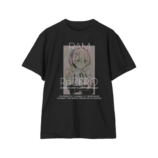 『Re:ゼロから始める異世界生活』ラム オーロラフラッシュTシャツメンズ