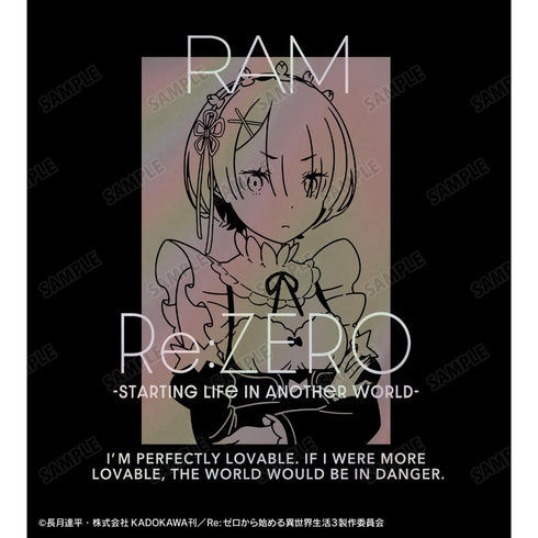 『Re:ゼロから始める異世界生活』ラム オーロラフラッシュTシャツメンズ