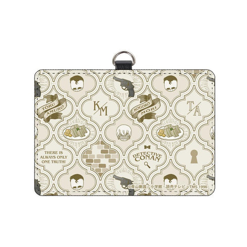 『名探偵コナン』毛利小五郎&安室透イメージモチーフ ネックストラップ付き2ポケットパスケース