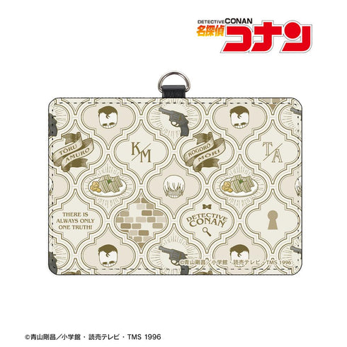 『名探偵コナン』毛利小五郎&安室透イメージモチーフ ネックストラップ付き2ポケットパスケース