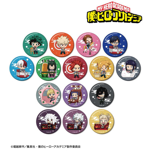 『僕のヒーローアカデミア』トレーディング ちびキャラ アトラクションver. グリッター缶バッジ(単位/BOX)