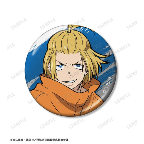 『炎炎ノ消防隊 参ノ章』メタリック缶バッジ3個セット ver.A