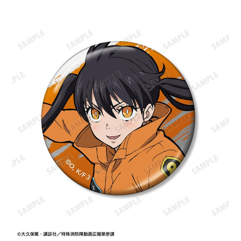 『炎炎ノ消防隊 参ノ章』メタリック缶バッジ3個セット ver.A
