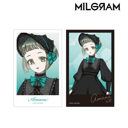『MILGRAM -ミルグラム-』描き下ろし アマネ バースデーver. 第2弾 インスタントカメラ風イラストカード2枚セット