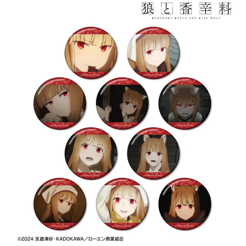 『狼と香辛料 MERCHANT MEETS THE WISE WOLF』トレーディング ホロ 場面写グリッター缶バッジ(単位/BOX)