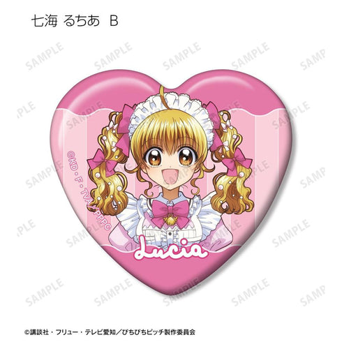 『ぴちぴちピッチ』描き下ろし メイドver. トレーディングハート型缶バッジ(単位/BOX)【202606再販】