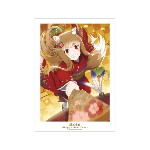 『狼と香辛料 MERCHANT MEETS THE WISE WOLF』ホロと巡る四季の物語: 「お正月」ビジュアル A3マット加工ポスター