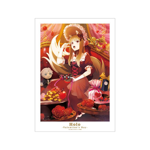 『狼と香辛料 MERCHANT MEETS THE WISE WOLF』ホロと巡る四季の物語:「バレンタイン」ビジュアル A3マット加工ポスター
