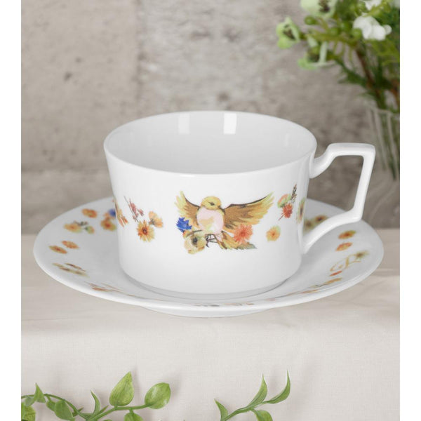 『黒子のバスケ』ノリタケコラボ 黄瀬涼太 フラワーバードデザイン カップ&ソーサー