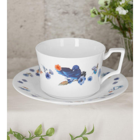 『黒子のバスケ』ノリタケコラボ 青峰大輝 フラワーバードデザイン カップ&ソーサー