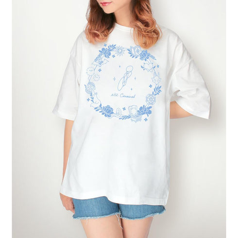 『NU: カーニバル』モチーフ柄 BIGシルエットTシャツユニセックス
