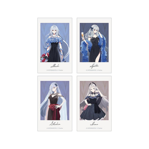 『アークナイツ』ドレスアップver. インスタントカメラ風イラストカード4枚セット ver.A