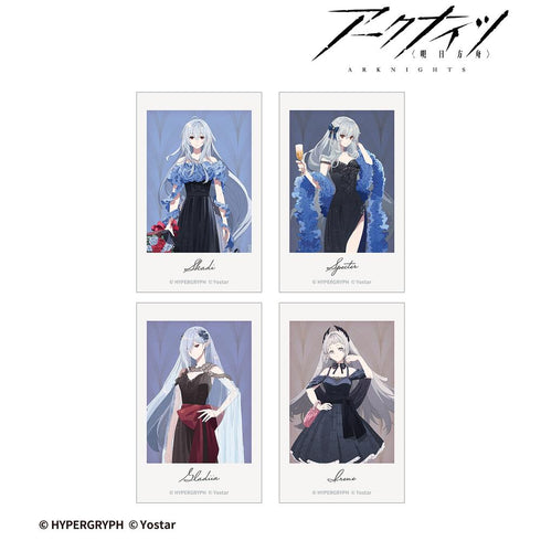 『アークナイツ』ドレスアップver. インスタントカメラ風イラストカード4枚セット ver.A