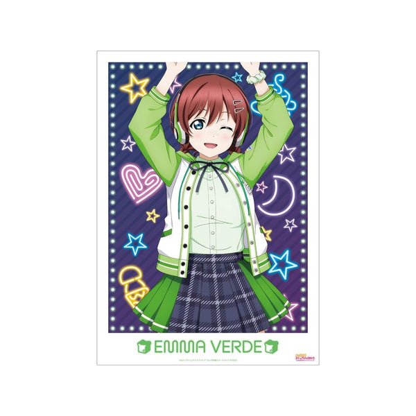 『ラブライブ!虹ヶ咲学園スクールアイドル同好会』描き下ろし エマ・ヴェルデ ミラクル STAY TUNE! A3マット加工ポスター【202605再販】