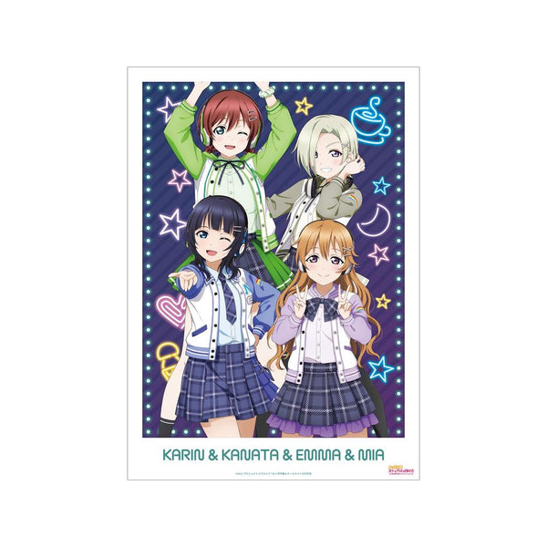 『ラブライブ!虹ヶ咲学園スクールアイドル同好会』描き下ろし 3年生 ミラクル STAY TUNE! A3マット加工ポスター【202605再販】