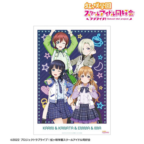 《Love Live! 虹咲学园校园偶像同好会》全新绘制 3年级 Miracle STAY TUNE! A3哑光处理海报【202605再版】