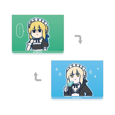 『Fate/Grand Order 藤丸立香はわからない』アルトリア&アルトリア イラストカード付き両面アクリルスタンド