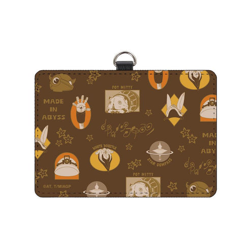 『メイドインアビス 烈日の黄金郷』モチーフ柄 ネックストラップ付き2ポケットパスケース