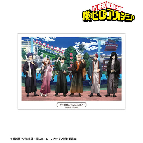 『僕のヒーローアカデミア』描き下ろし 集合 花やしきver. A3マット加工ポスター
