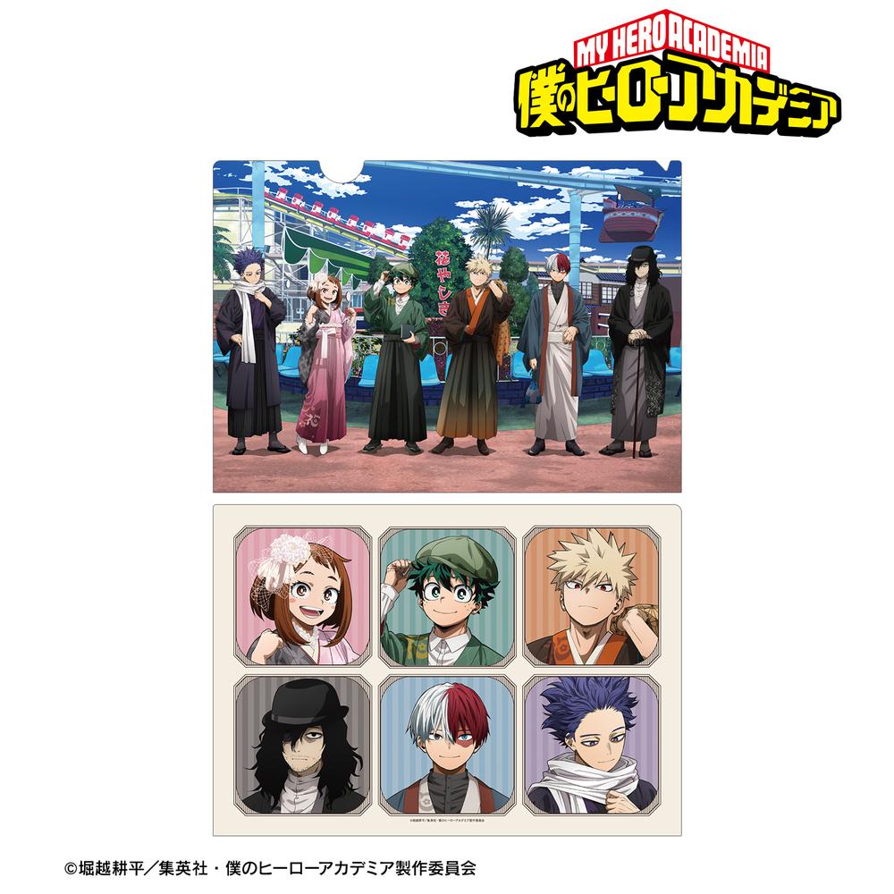 僕のヒーローアカデミア』描き下ろし 集合 花やしきver. クリア 僕のヒーローアカデミア』描き下ろし 集合 花やしきver. クリア