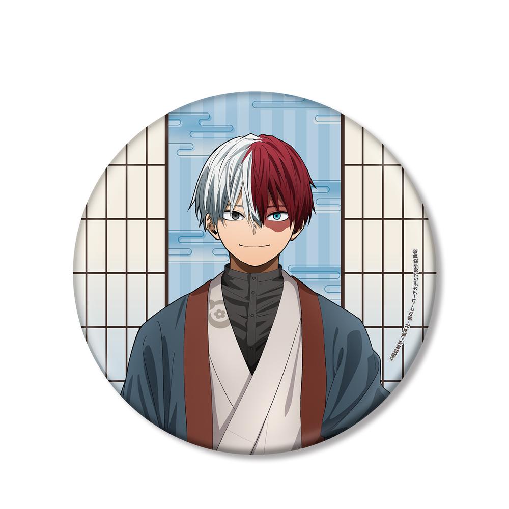 僕のヒーローアカデミア　花やしき　グリッター　缶バッジ　轟焦凍 TVアニメ『僕のヒーローアカデミア』 - 描き下ろし 花やしきver