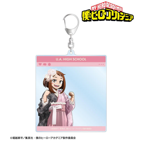 『僕のヒーローアカデミア』描き下ろし 麗日お茶子 花やしきver. SNS風BIGアクリルキーホルダー
