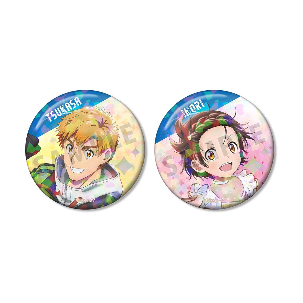メダリスト くじメイト 結束いのり 缶バッジ 2点セット メダリスト』結束いのり&明浦路 司 ホログラム缶バッジ2個セット
