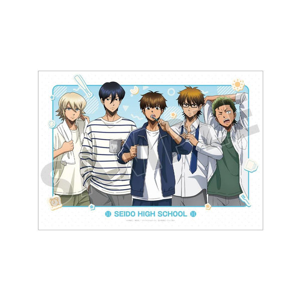 『ダイヤのA actII -Second Season-』描き下ろし 集合 朝の支度ver. A3マットポスター