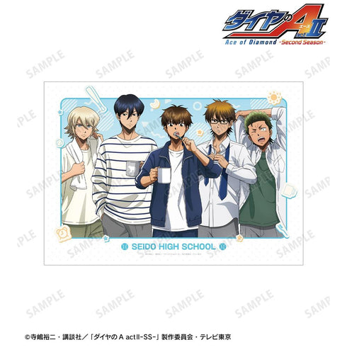 『ダイヤのA actII -Second Season-』描き下ろし 集合 朝の支度ver. A3マットポスター