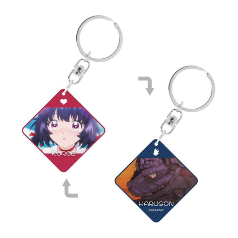 "Maiden Monster Caramelize" by Kuroe Akaishi & Harugon: Double-Sided Acrylic Keychain Featuring Scene Art