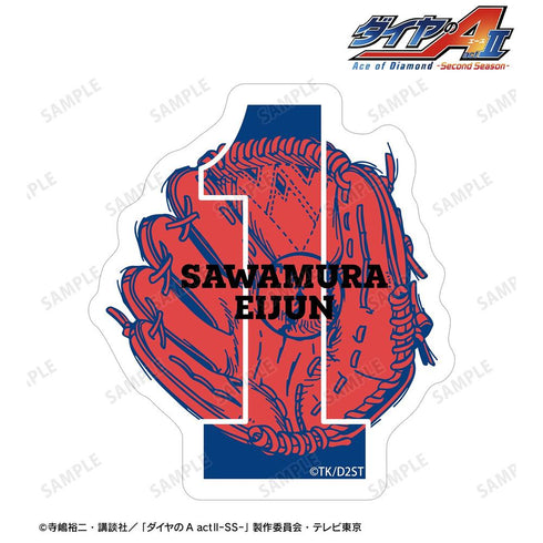 "Diamond no A Act II -Second Season-" Eijun Sawamura-themed A:code Die-Cut Sticker
