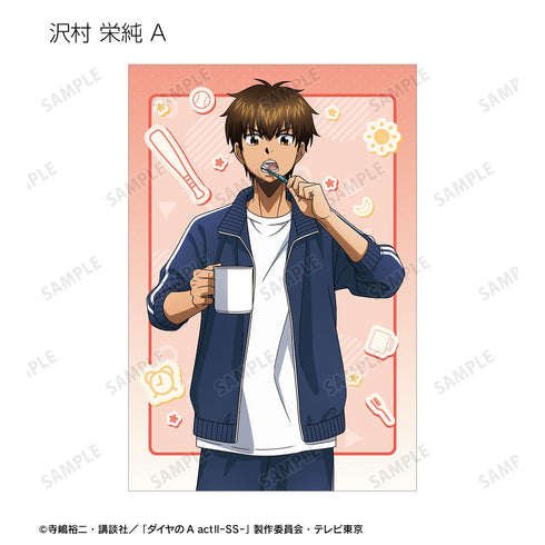 『ダイヤのA actII -Second Season-』描き下ろし 朝の支度ver. トレーディングポストカード(単位/BOX)