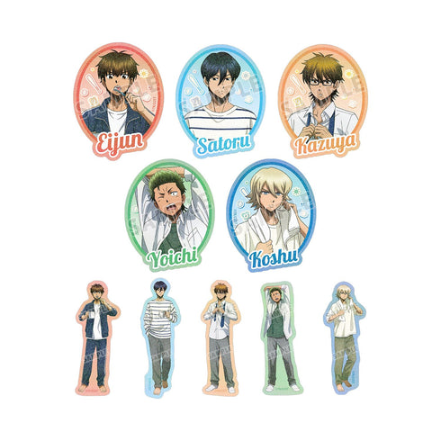 『ダイヤのA actII -Second Season-』描き下ろし 朝の支度ver. トレーディングホログラムダイカットステッカー(単位/BOX)