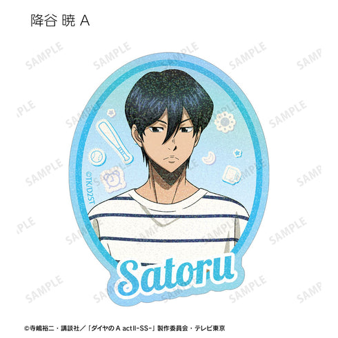 『ダイヤのA actII -Second Season-』描き下ろし 朝の支度ver. トレーディングホログラムダイカットステッカー(単位/BOX)